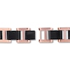 Thumbnail Image 3 of Men's Black Sapphire Bracelet Stainless Steel/Ion-Plating 8.5&quot;