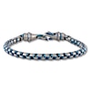 Thumbnail Image 1 of Chain Bracelet Solid Stainless Steel/Blue Ion-Plating 8.5&quot;