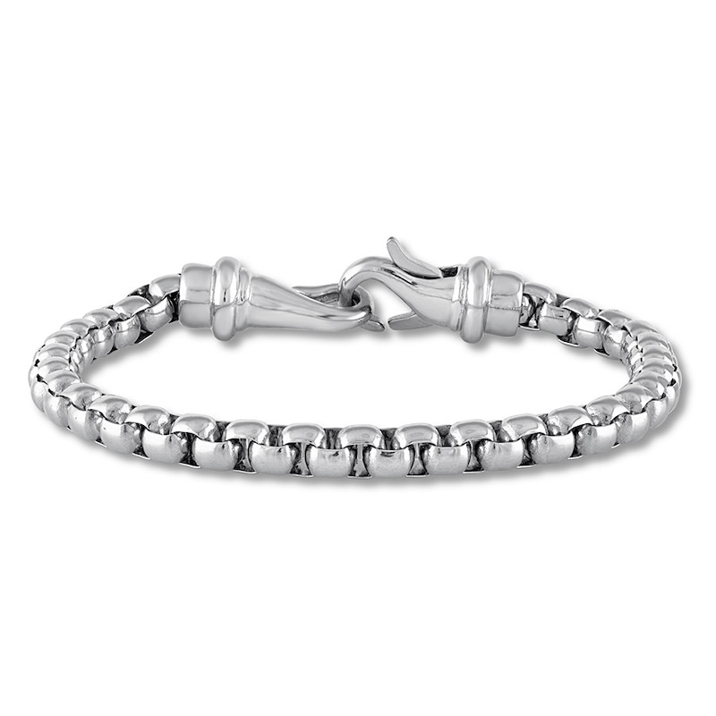 Solid Chain Bracelet Stainless Steel 8.5"