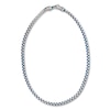 Thumbnail Image 0 of Solid Chain Necklace Stainless Steel & Blue Ion-Plating 22.25"
