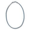 Thumbnail Image 1 of Chain Necklace Solid Stainless Steel & Blue Ion-Plating 22.25&quot;