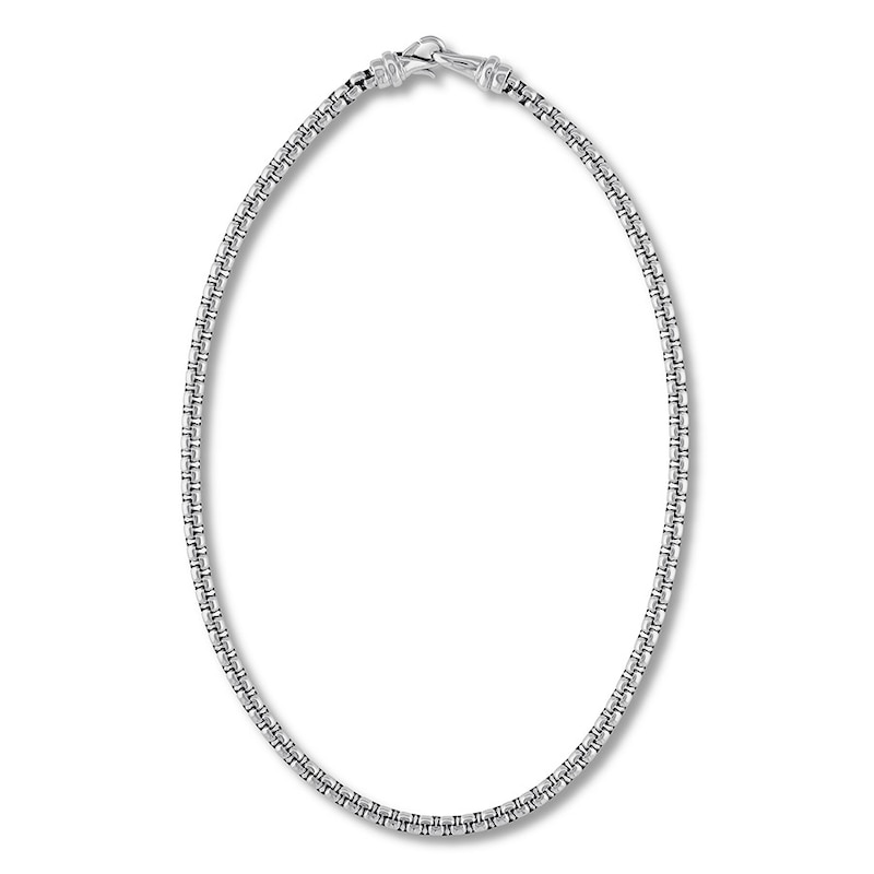 Solid Chain Necklace Stainless Steel 22"