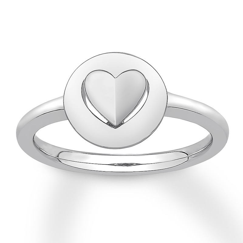 Signature Heart Ring Sterling Silver