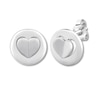 Signature Heart Earrings Sterling Silver