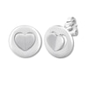 Thumbnail Image 2 of Signature Heart Earrings Sterling Silver