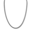 Curb Chain Necklace Oxidized Sterling Silver 24" Length