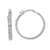 Thumbnail Image 1 of Chain Design Hoop Earrings Sterling Silver