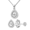 Thumbnail Image 1 of Lab-Created White Sapphire Gift Set Sterling Silver