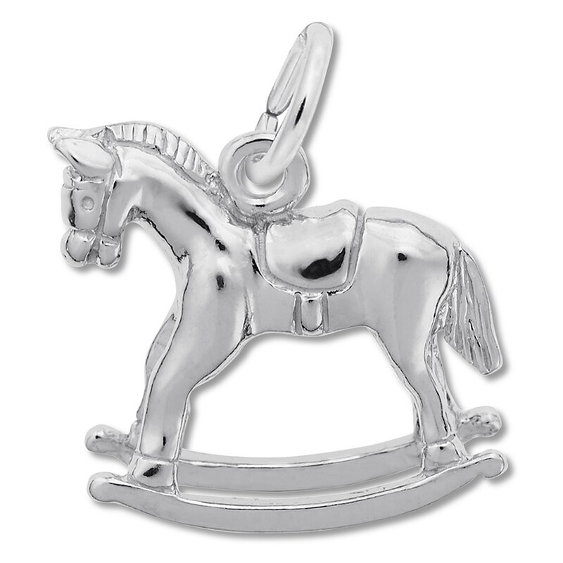 Main Image 1 of Rocking Horse Charm Sterling Silver