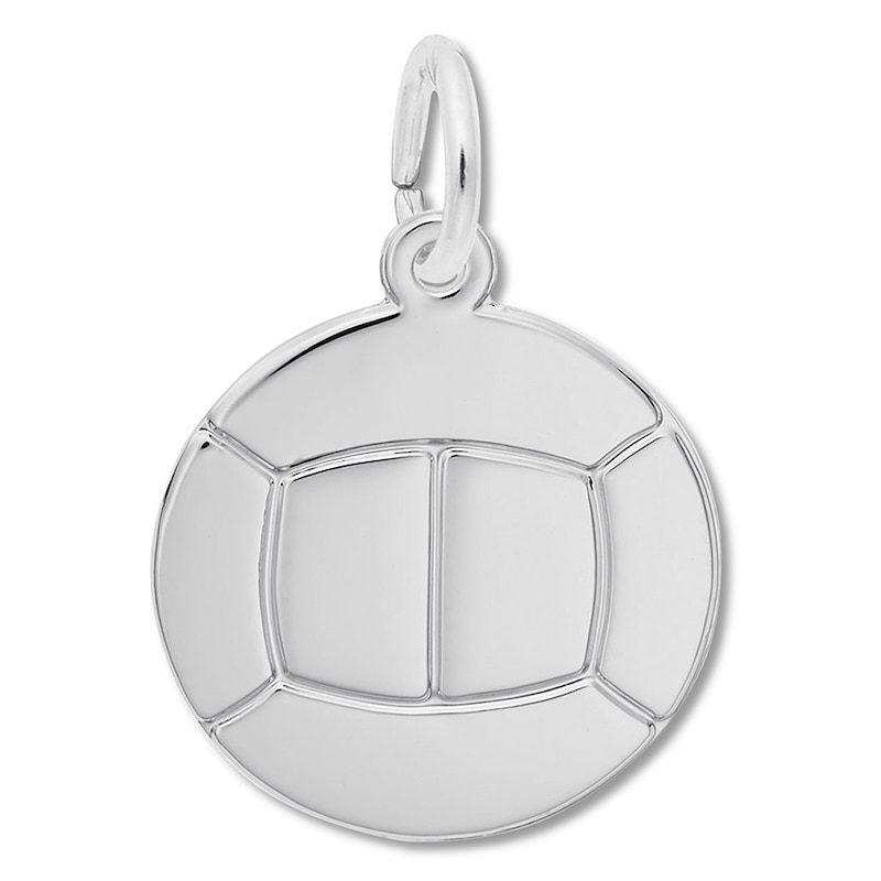 Main Image 1 of Volleyball Charm Sterling Silver