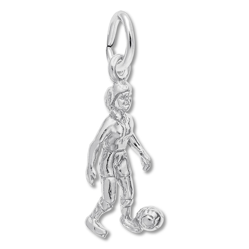 Main Image 1 of Soccer Charm Sterling Silver