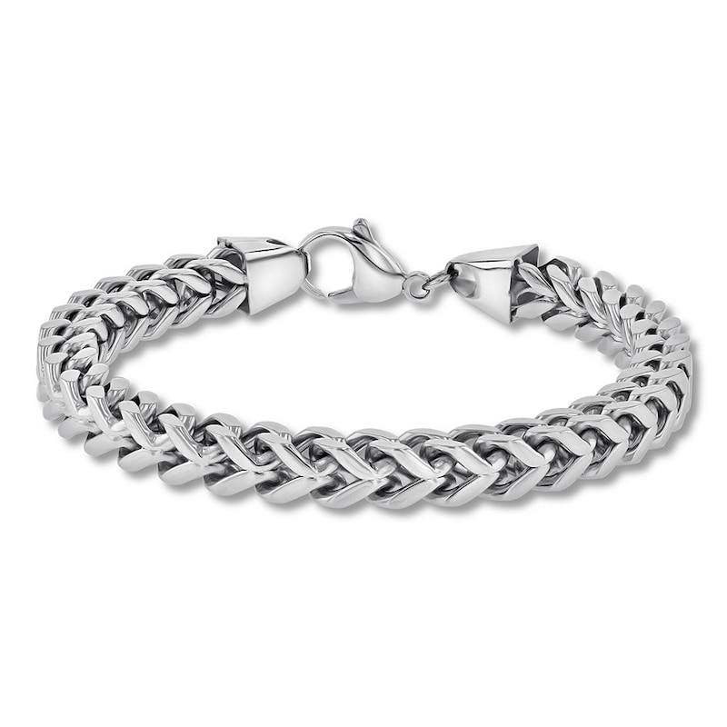 Main Image 1 of Men's Franco Chain Bracelet Solid Stainless Steel 9.25&quot;