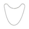 Solid Rope Chain Necklace Sterling Silver 22"