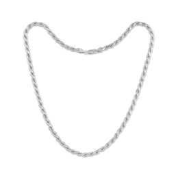Rope Chain Necklace Solid Sterling Silver 22"