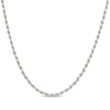 Solid Rope Chain Necklace Sterling Silver 22"