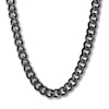 Thumbnail Image 0 of Solid Curb Chain Necklace 6mm Black Ion-Plated Stainless Steel 30"