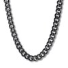 Thumbnail Image 1 of Curb Chain Necklace 11mm Black Ion-Plated Solid Stainless Steel 30&quot;
