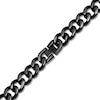 Thumbnail Image 1 of Solid Curb Chain Necklace 6mm Black Ion-Plated Stainless Steel 30"