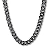 Thumbnail Image 0 of Men's Curb Chain Necklace Black Ion-Plated Stainless Steel 24"