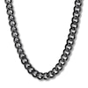 Thumbnail Image 0 of Solid Curb Chain Necklace 6mm Black Ion-Plated Stainless Steel 24"