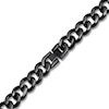 Thumbnail Image 1 of Solid Curb Chain Necklace 6mm Black Ion-Plated Stainless Steel 24"