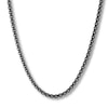 Thumbnail Image 0 of Solid Box Chain Necklace Black Ion-Plated Stainless Steel 24"
