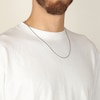 Thumbnail Image 3 of Box Chain Necklace 2mm Solid Stainless Steel 18&quot;