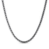 Thumbnail Image 1 of Box Chain Necklace Black Ion-Plated Solid Stainless Steel 18&quot;