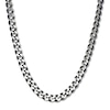 Thumbnail Image 1 of Curb Chain Necklace Solid Stainless Steel & Gray Ion-Plating 18&quot;