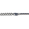 Thumbnail Image 2 of Curb Chain Necklace Solid Stainless Steel & Gray Ion-Plating 18&quot;