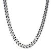 Thumbnail Image 1 of Curb Chain Necklace Solid Stainless Steel & Gray Ion-Plating 22&quot;