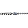 Thumbnail Image 1 of Solid Curb Chain Necklace Stainless Steel & Gray Ion-Plating 22"