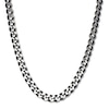 Men's Curb Chain Necklace Stainless Steel/Gray Ion-Plating 30"