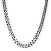 Thumbnail Image 1 of Curb Chain Necklace Solid Stainless Steel & Gray Ion-Plating 30&quot;