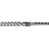Thumbnail Image 1 of Solid Curb Chain Necklace Stainless Steel & Gray Ion-Plating 30"