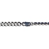 Thumbnail Image 2 of Curb Chain Necklace Solid Stainless Steel & Gray Ion-Plating 30&quot;