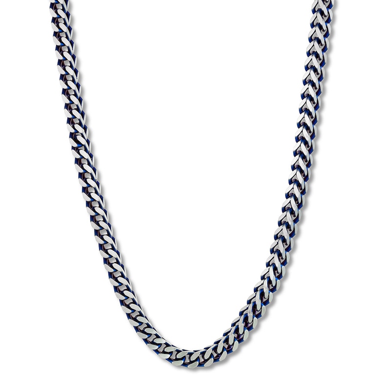 5mm Stainless Steel Cuban Link Chain Necklace 16 Inches / Silver