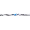 Thumbnail Image 2 of Foxtail Chain Necklace 5mm Solid Stainless Steel & Blue Ion-Plating 30&quot;