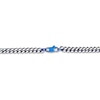 Thumbnail Image 1 of Solid Foxtail Chain Necklace 5mm Stainless Steel & Blue Ion-Plating 18"