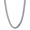 Thumbnail Image 0 of Solid Foxtail Chain Necklace 5mm Stainless Steel & Blue Ion-Plating 22"