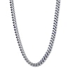 Thumbnail Image 1 of Foxtail Chain Necklace 5mm Solid Stainless Steel & Blue Ion-Plating 22&quot;