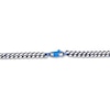 Thumbnail Image 1 of Solid Foxtail Chain Necklace 5mm Stainless Steel & Blue Ion-Plating 22"