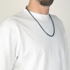 Thumbnail Image 3 of Foxtail Chain Necklace 5mm Solid Stainless Steel & Blue Ion-Plating 22&quot;