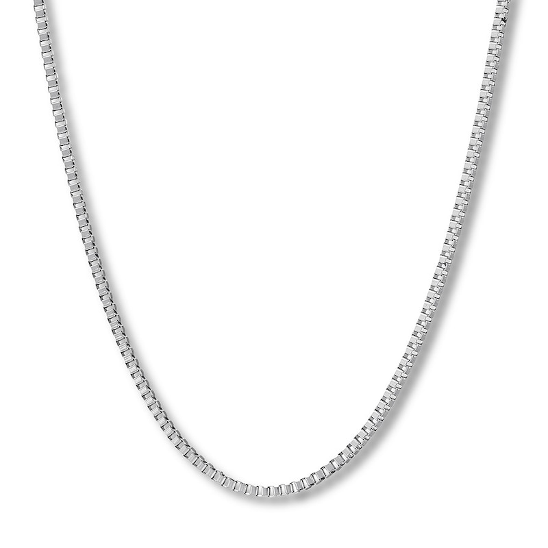 Solid Box Chain Necklace 2mm Stainless Steel 24"