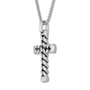 Thumbnail Image 1 of Men's Curb Chain Cross Necklace Stainless Steel 24"