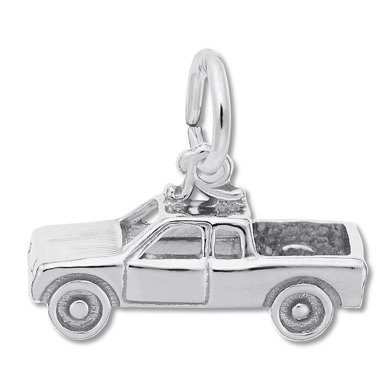 Main Image 1 of Pickup Truck Charm Sterling Silver