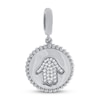 Thumbnail Image 0 of True Definition Diamond Hamsa Charm 1/6 ct tw Round-cut Sterling Silver
