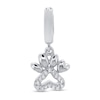 Thumbnail Image 0 of True Definition Paw Print Charm 1/15 ct tw Diamonds Sterling Silver