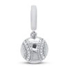 Thumbnail Image 0 of True Definition Baseball Charm 1/15 ct tw Diamonds Sterling Silver
