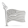 USA Flag Charm Sterling Silver